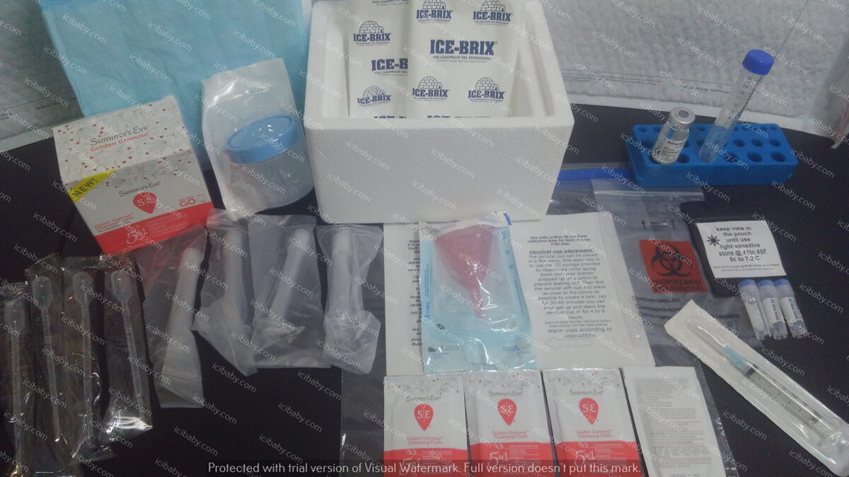 ICI-Cervical Cup kit- Live donor Vials 1:1 in TYB 2x 3.0ml